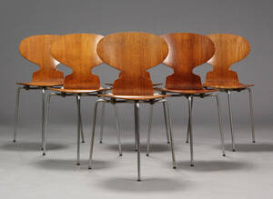 Arne Jacobsen. Myren. Spisestole stabelstole, model 3100 6