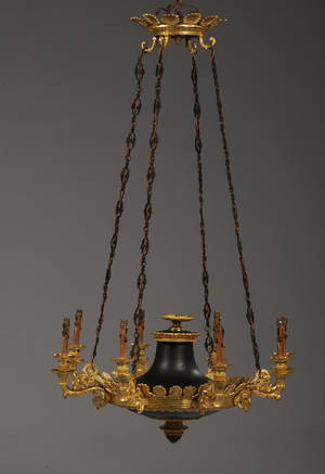 Lysekrone, empire stil, 1800-tallets slutning