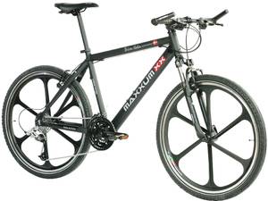 Maxxum Brian Holm Edition aluminium mountainbike cykel, sort stelstr. 16 herre, dame og junior