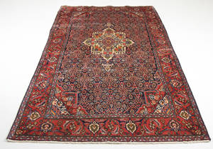 Persisk handknuten matta old Bidjar mått 305x160 cm