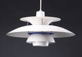 Poul Henningsen. PH5 pendel med skærme af hvidlakeret aluminium