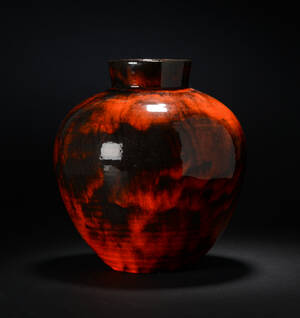 Herman A. Kähler. Vase af stentøj