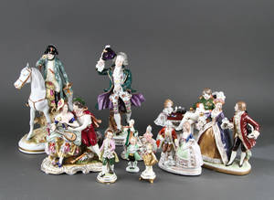 Samling figurer af porcelæn 10