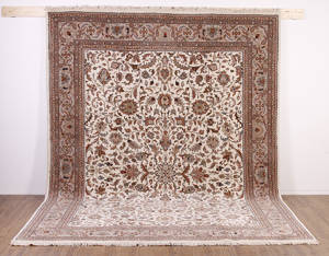 Matta, handknuten, Kashmir Kirman, 258x354 cm