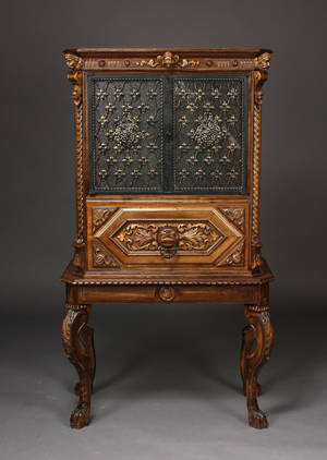 Barskab, bejdset egetræ