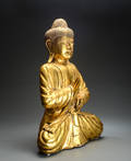 Siddende Buddha, træ. 20. årh. 