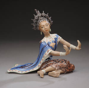 Dahl Jensen. Siamesisk tempeldanserinde.