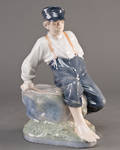 Royal Copenhagen Hyrdedreng figur af porcelæn, nr. 1659 