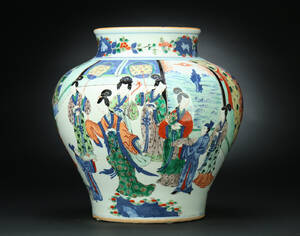 Kinesisk vase af porcelæn, 1700-1800 tallet