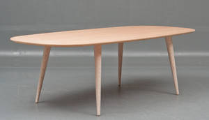 Snedkermester Lau Lauritsen. Spisebord  konferencebord af teak