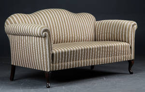 2-personers sofa med stribet betræk
