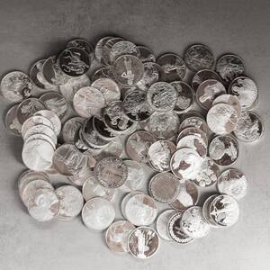 SILVERPLACKETTER, 102st, 5300g sterling silver
