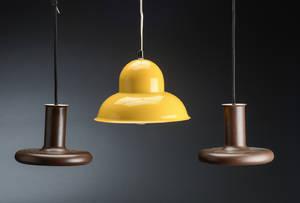 Fog og Mørup m.fl. Tre pendler af lakeret metal 3