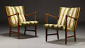 Fritz Hansen, par lænestole model 8375, 1940erne 2