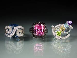 Konvolut Schmuck 3 Ringe  3 