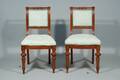 STOLAR, ETT PAR, 1800-TALETS SLUT, MAHOGNY
