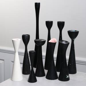 LJUSSTAKAR, 10 st, trä, 1900-talets andra del