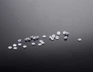 Parti uindfattetde brillanter, ca. 1.54 ct