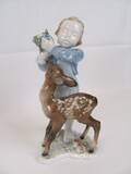 ROSENTHAL, HANDMÅLAD  FIGURIN H 16 CM