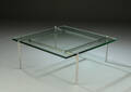 Poul Kjærholm, PK-61 sofabord, glas
