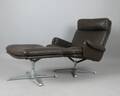 Lounge Chair der 196070er Jahre mit Ottomane 2