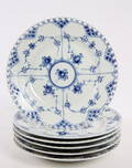 Royal Copenhagen Musselmalet Helblonde tallerkner nr. 1085. 1. sort. 6