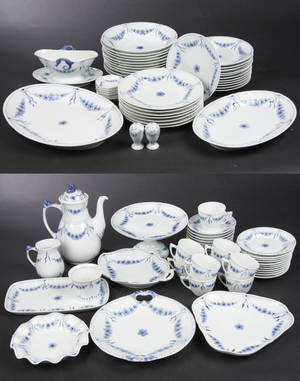 Bing  Grøndahl. Empire, middags- og kaffeservice af porcelæn 83