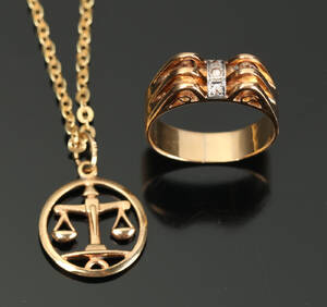 Samling guldsmykker 148 kt. 3