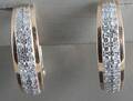 Earrings in 9k with diamonds 0.38ct