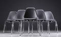 Charles Eames. Seks sorte DSS skalstole 6