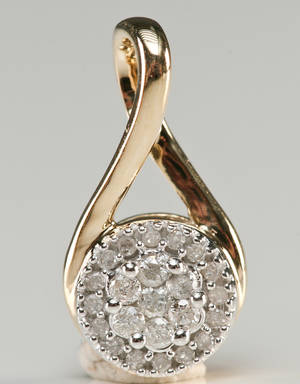 Diamant vedhæng ca. 0.27 ct.