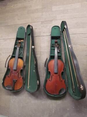 Fioler, 2 st. i väskor