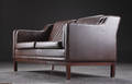 To-pers. sofa, læder, Dansk Møbelproducent