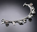 Aarre  Krogs Eftf. Armbånd med charms, sterlingsølv