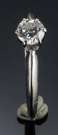 Solitaire diamantring, ca 0.59 ct. 