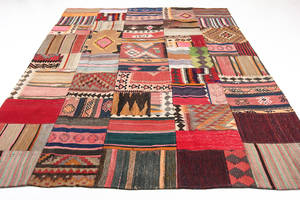Persisk matta, patchworkteknik 295x215 cm.