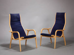 Yngve Ekström. Par Lamino lænestole, bøgetræ 2