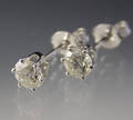 Par brillant ørestikker ca. 0.72 ct.