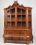 Kabinettschrank, Nußbaum furniert, Holland 19. Jh. 