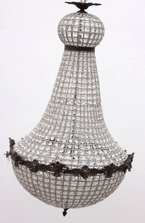 Ljuskrona med glasprismor