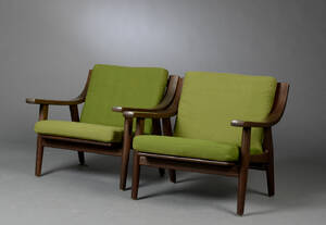 Hans J. Wegner. To hvilestole, model GE-530 2