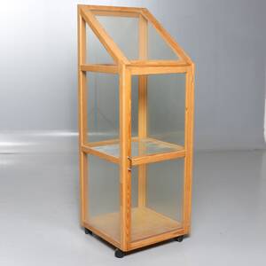 DISPLAYKABINETT, furu  glas