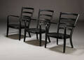 Fritz Hansen. Tre lænestole, 1940erne, model 2283 3