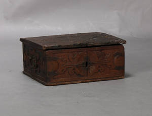 Barok kiste, egetræ, 1700-tallet