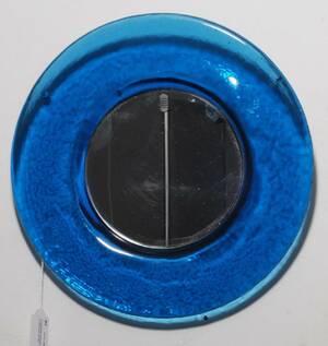 PUKEBERG SPEGEL I GLAS DIAMETER 33 CM