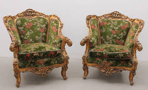 Bergerer, ett par, Louis XV-stil 2
