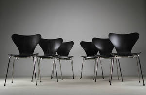 Arne Jacobsen. Seks stole 7eren. Model 3107 6