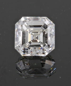 Asscher cut diamond 0.53 ct 