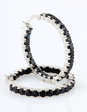 Par safircreoler - ca. 10 ct.