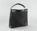 Gucci.Sort canvas taske med logopræg